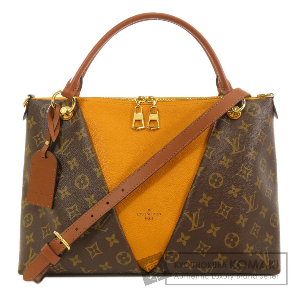 Louis Vuitton V Tote Handbag Monogram Canvas